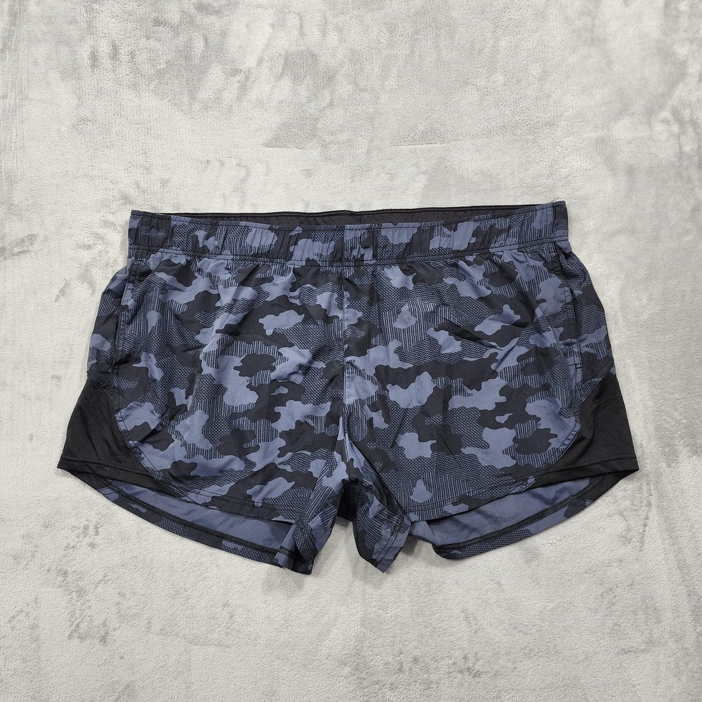 Athletic Works Shorts Womens XXXL (22) Gray Camo 3.5 In Lined Running Workout